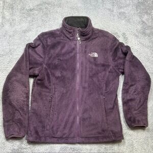The‎ North Face Osito Fleece Jacket Women's M Purple Full Zip Deep Pile